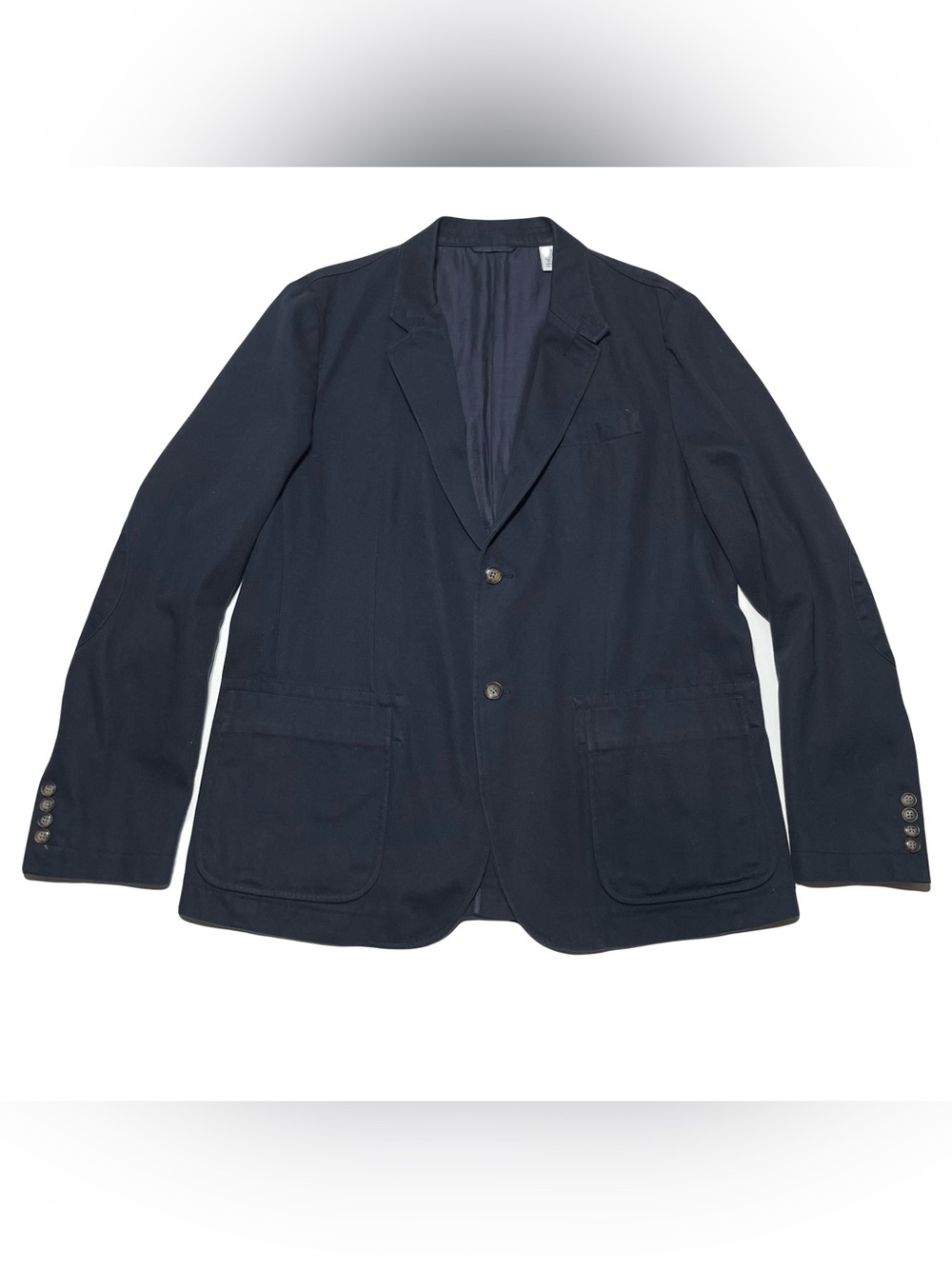 Jack Spade Mens 46 R Navy Cotton Sport Coat Blazer